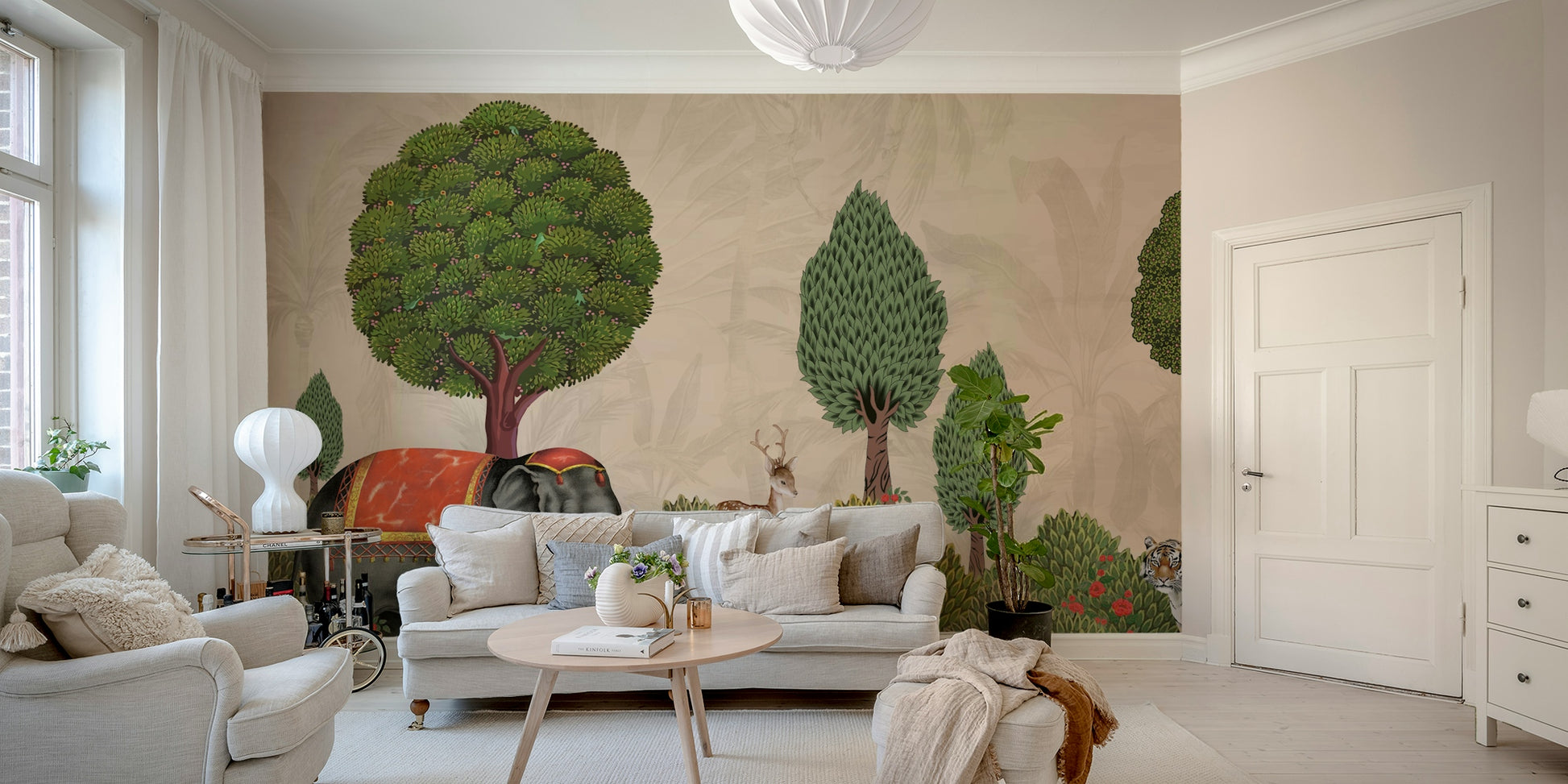 An artistic Van Vaibhav mural on minimalist wallpaper.

