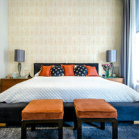 A contemplative seaside view wallpaper mural for a feature wall.

