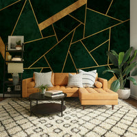 A contemplative mosaic tile wallpaper mural for a feature wall.

