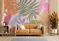 An artistic nature inspired mural for home decor.

