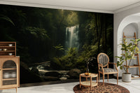 A serene moody waterfall wall mural for your decor.

