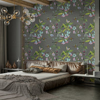 An artistic nature inspired mural for home decor.

