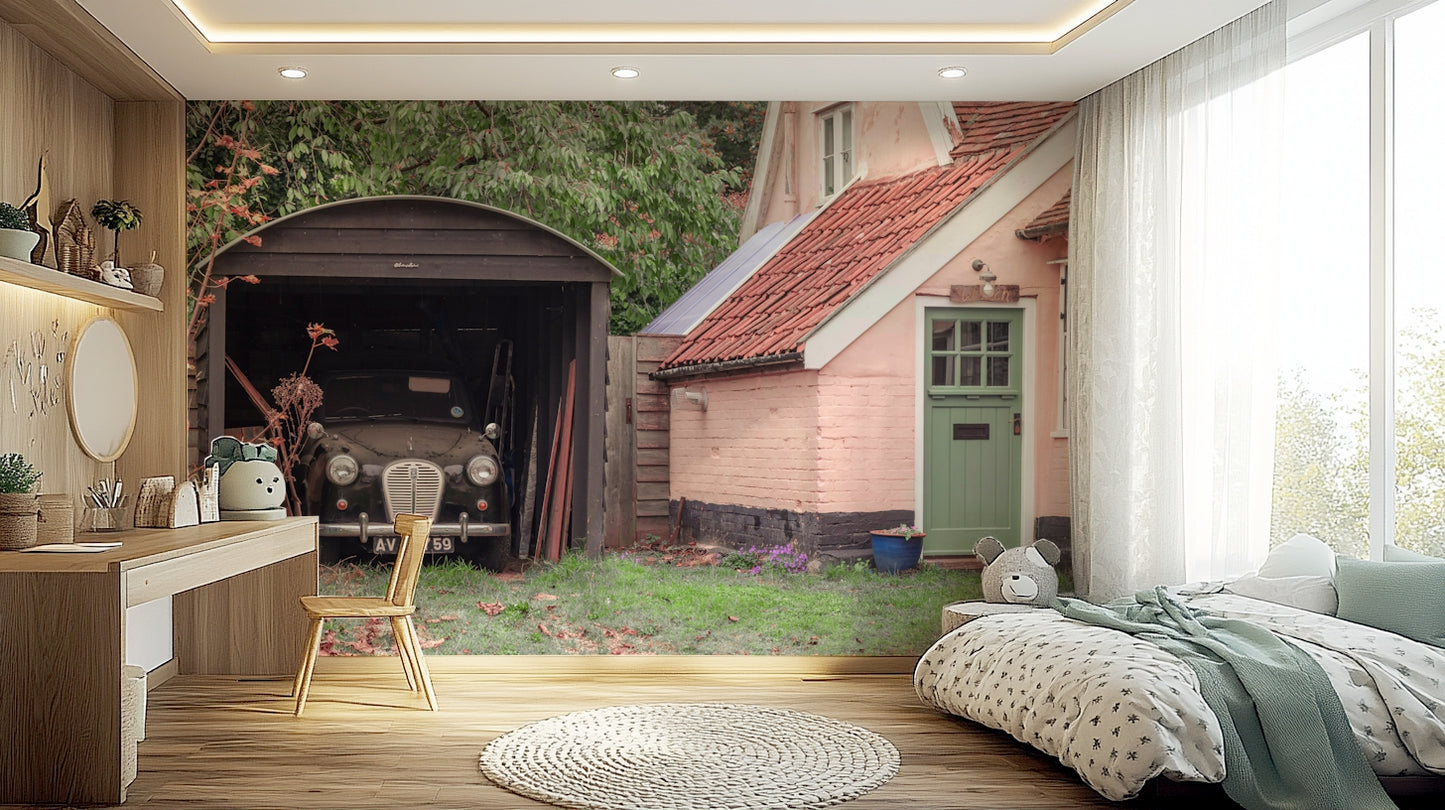 A contemplative country scene wallpaper mural for a feature wall.

