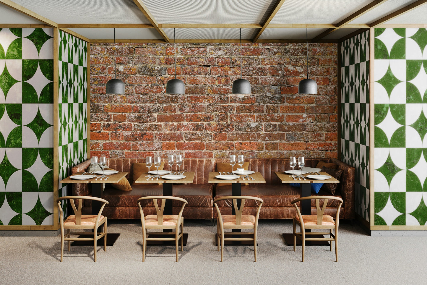 An artistic texture print mural for home decor.

