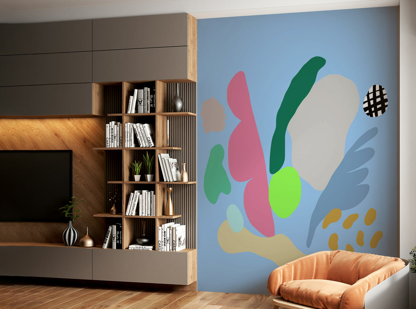 A serene natural light wall mural for your decor.

