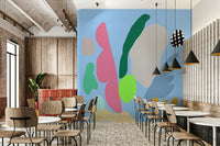 A contemplative gentle light wallpaper mural for a feature wall.

