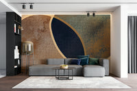 A serene layered pattern wall mural for your decor.

