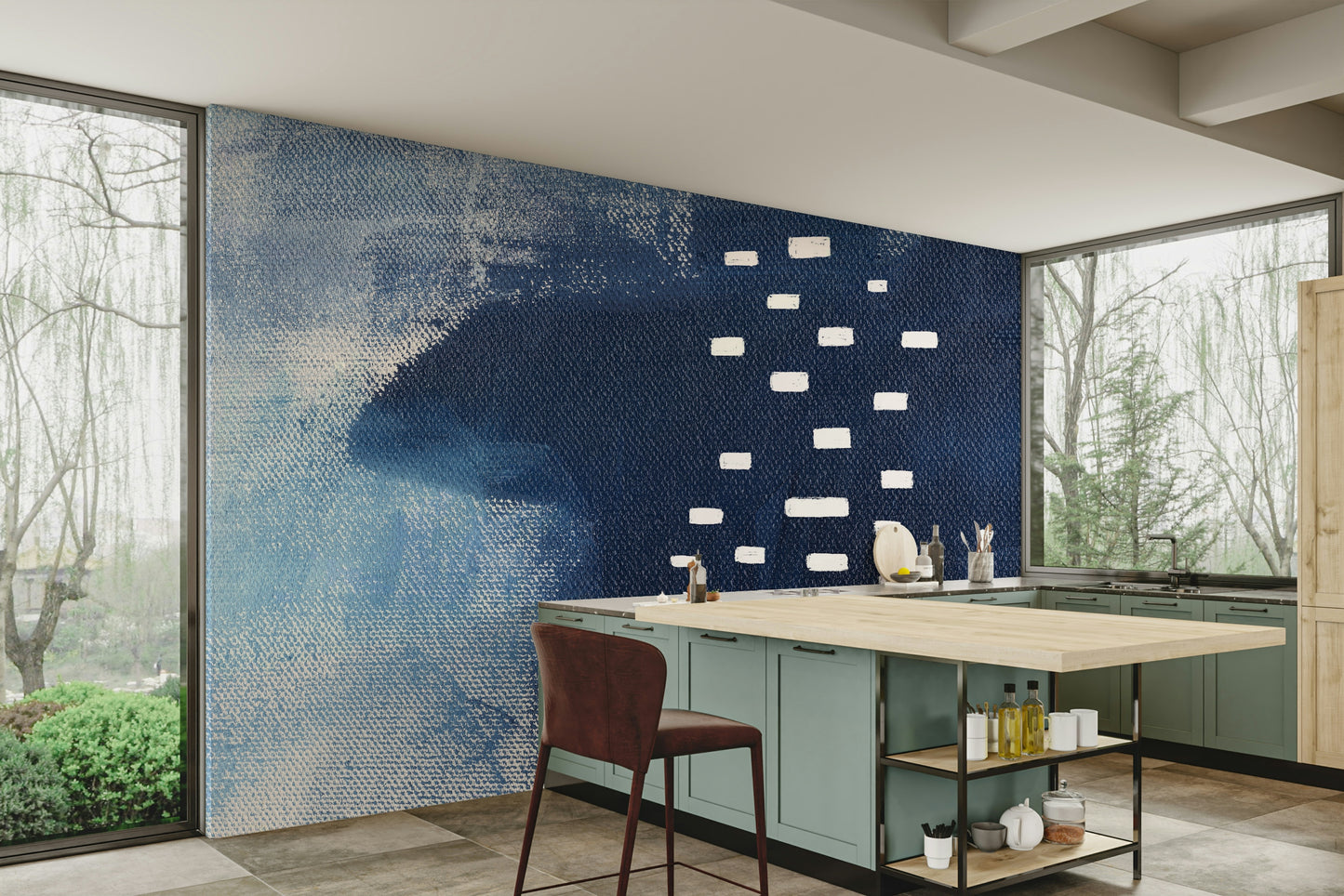A classic abstract design wallpaper for walls.

