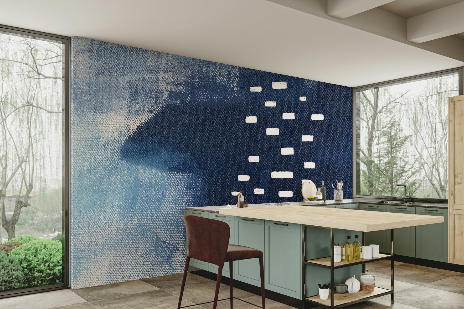 A classic abstract design wallpaper for walls.

