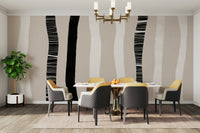 A contemplative white birch tree wallpaper mural for a feature wall.

