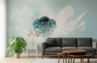 A serene subtle flower wall mural for your decor.

