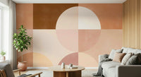 A beautiful geometric pattern wallpaper mural for a modern home.

