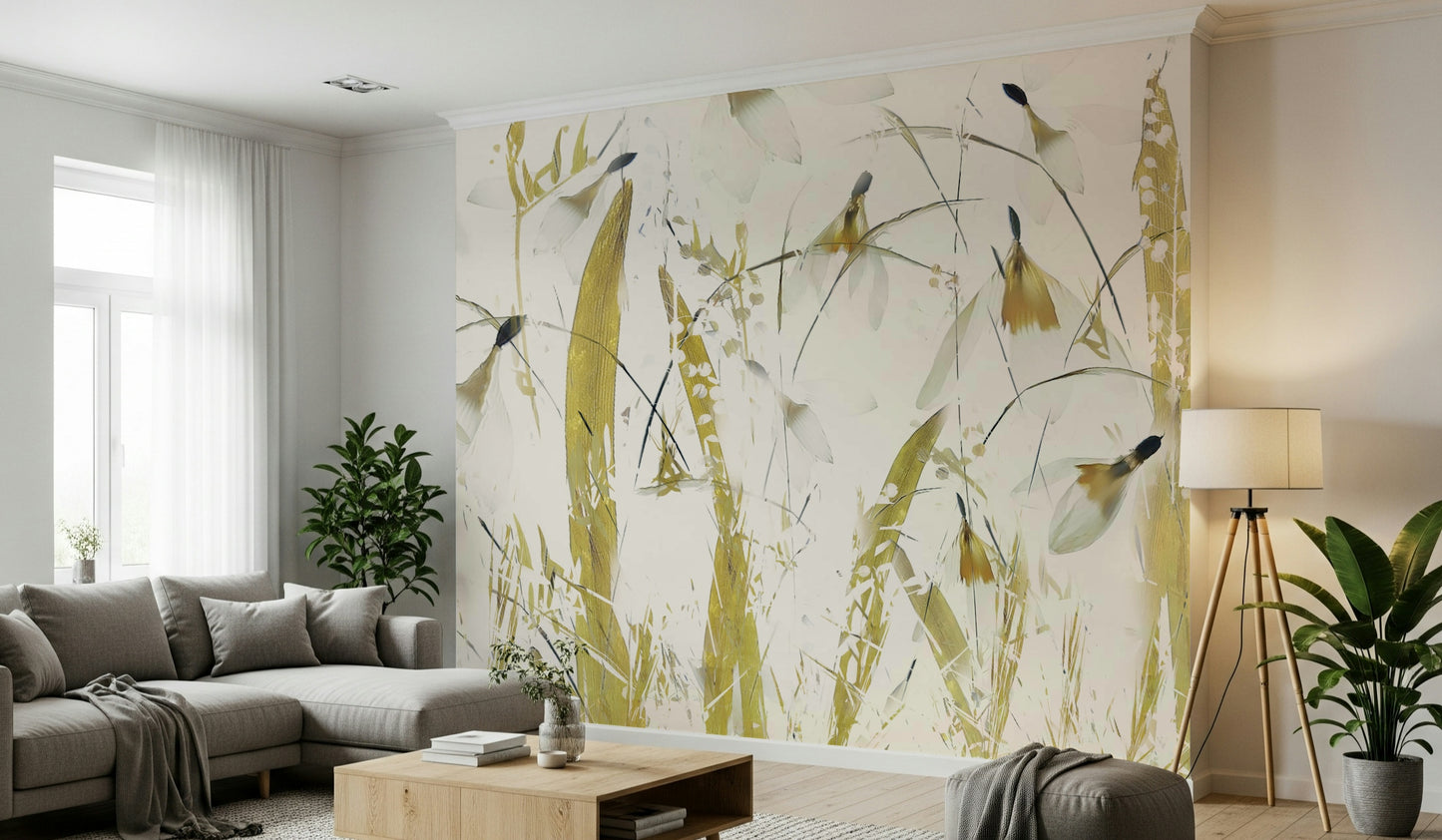 A beautiful modern art wall mural of soft light.

