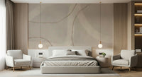 A beautiful abstract flowing wallpaper mural for a modern home.


