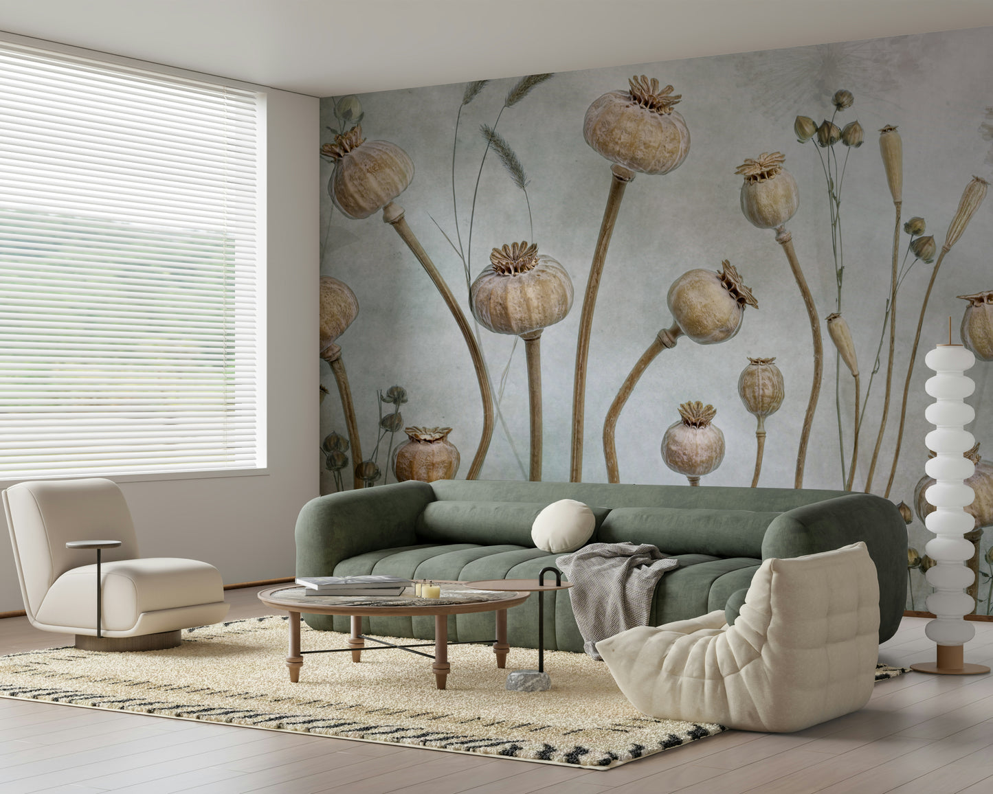 A classic seed pod wallpaper for walls.

