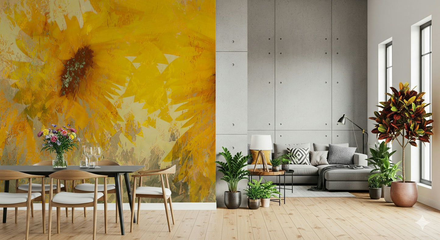 A classic abstract floral wallpaper for walls.

