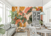 A beautiful serene foliage wallpaper mural for a modern home.

