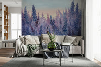 A serene subtle flower wall mural for your decor.

