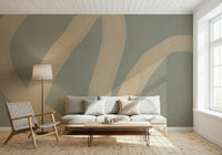 A serene flowing design wall mural for your decor.