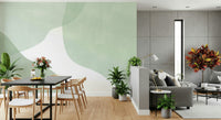 A contemplative gentle design wallpaper mural for a feature wall.