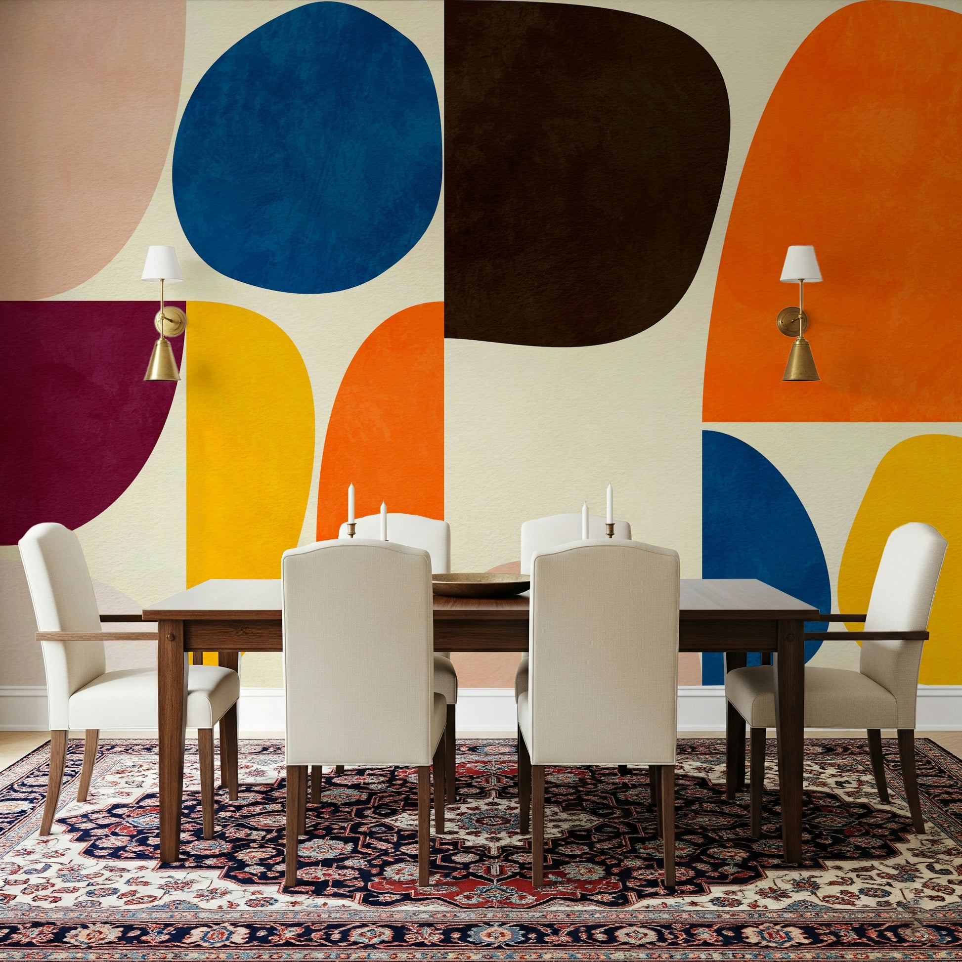 A classic abstract design wallpaper for walls.