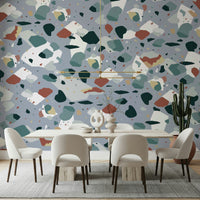 A classic terrazzo design wallpaper for walls.