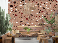 A beautiful modern art wall mural of delicate texture.