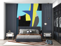 A serene geometric pattern wall mural for your decor.