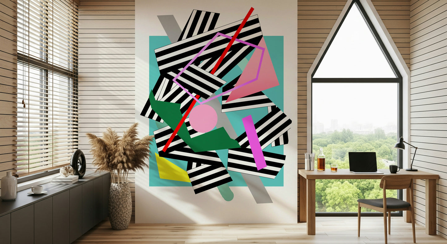 A classic abstract design wallpaper for walls.


