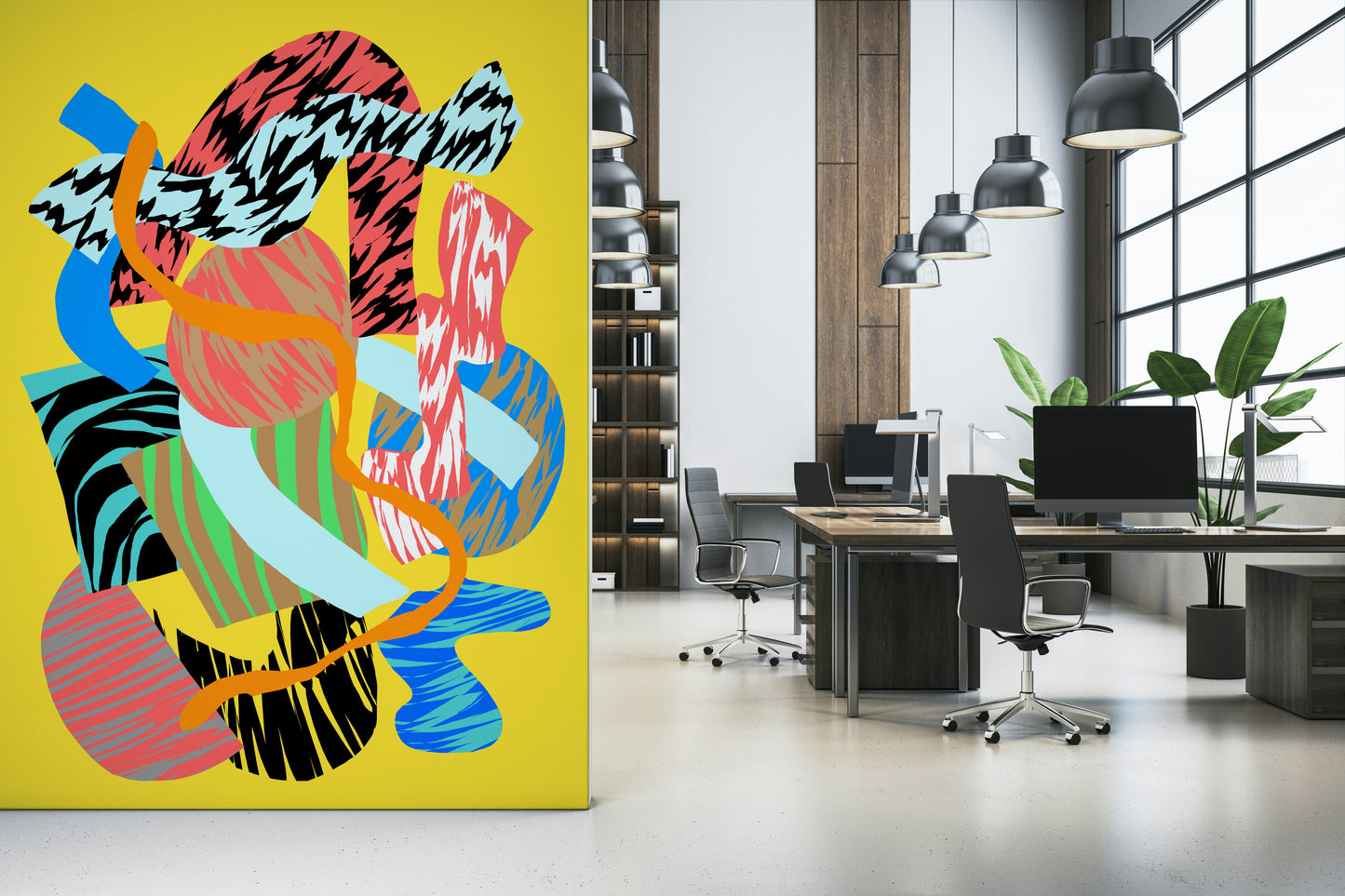 A classic abstract design wallpaper for walls.

