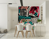 A contemplative subtle evolution wallpaper mural for a feature wall.

