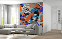An artistic depth and space mural for home decor.

