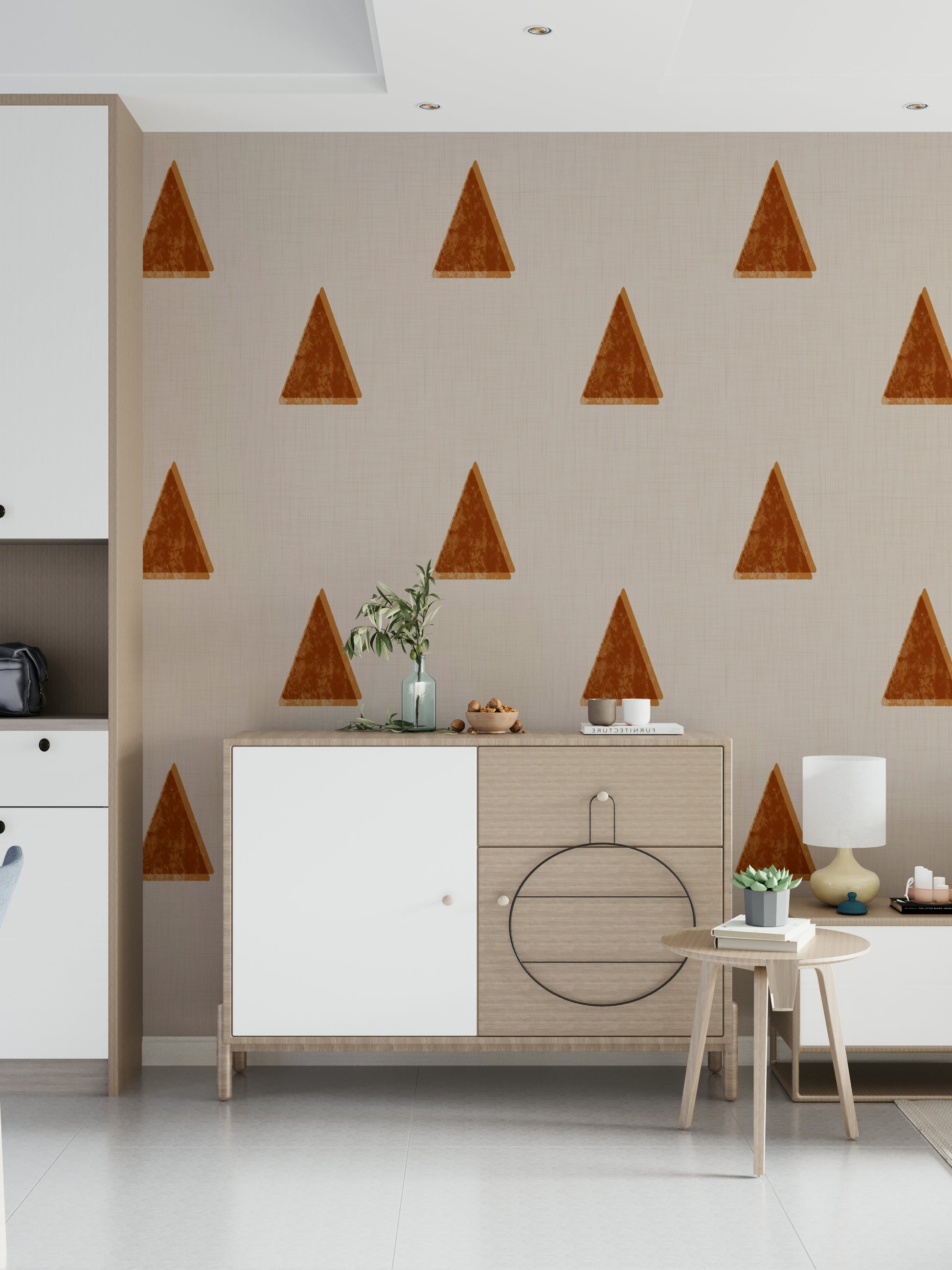 A classic abstract forest wallpaper for walls with a modern feel.


