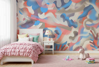 A beautiful coral reef wallpaper mural with vibrant sea life.

