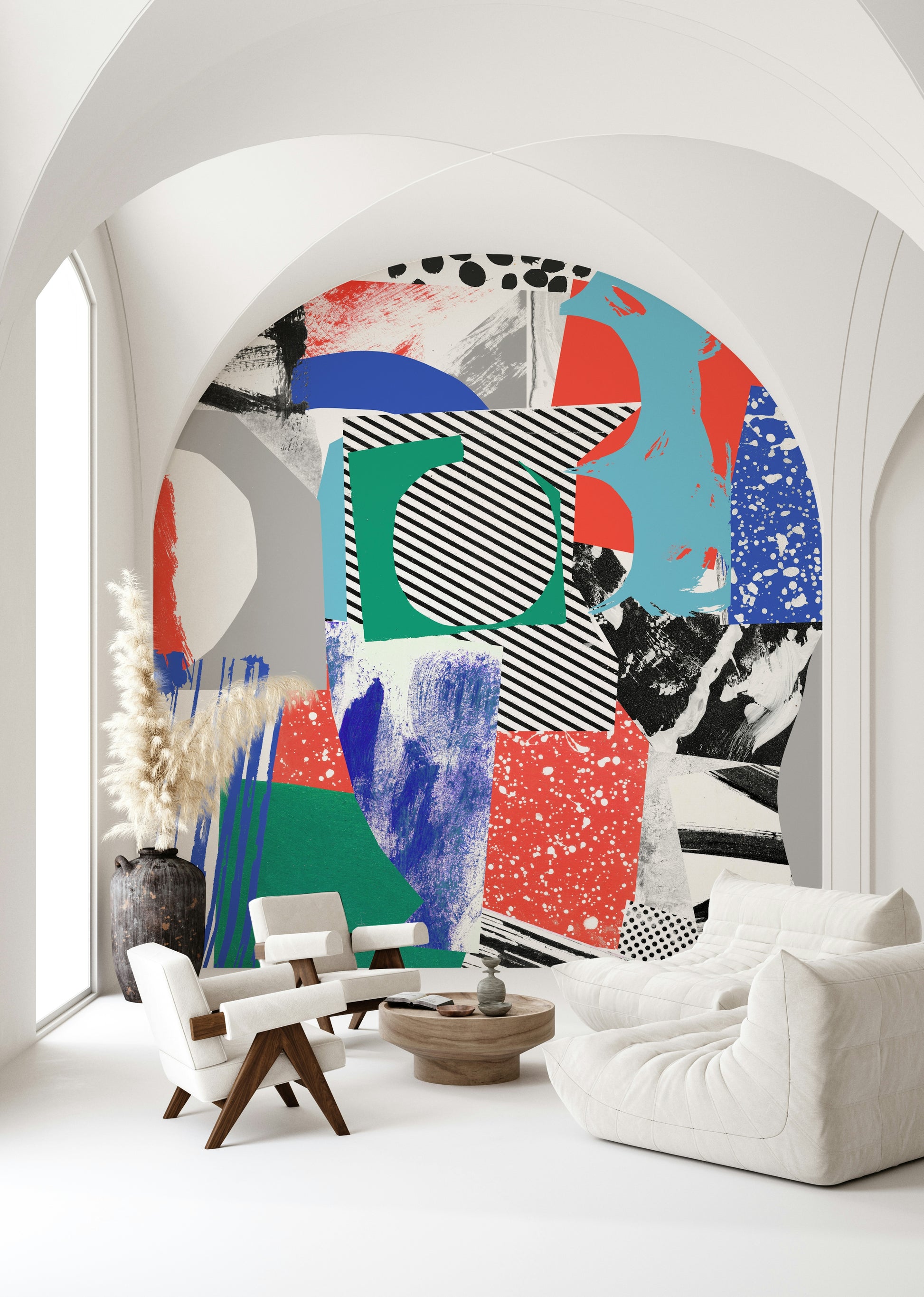 A classic abstract design wallpaper for walls.

