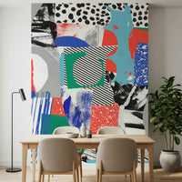 A serene subtle pattern wall mural for your decor.

