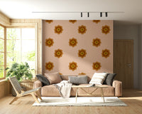 An artistic soft petal mural on elegant wallpaper.