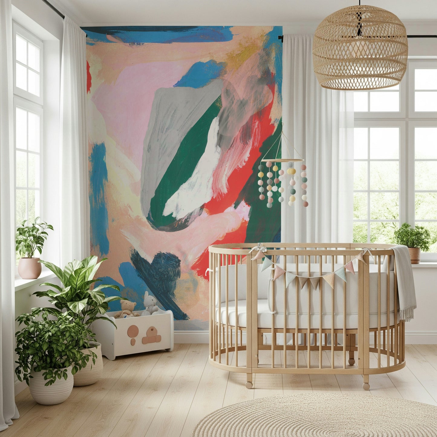 A classic abstract design wallpaper for walls.