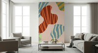 A contemplative gentle wave wallpaper mural for a feature wall.