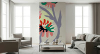 An artistic nature inspired mural for home decor.