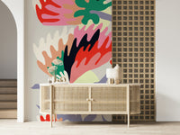 A classic soft floral wallpaper for walls.