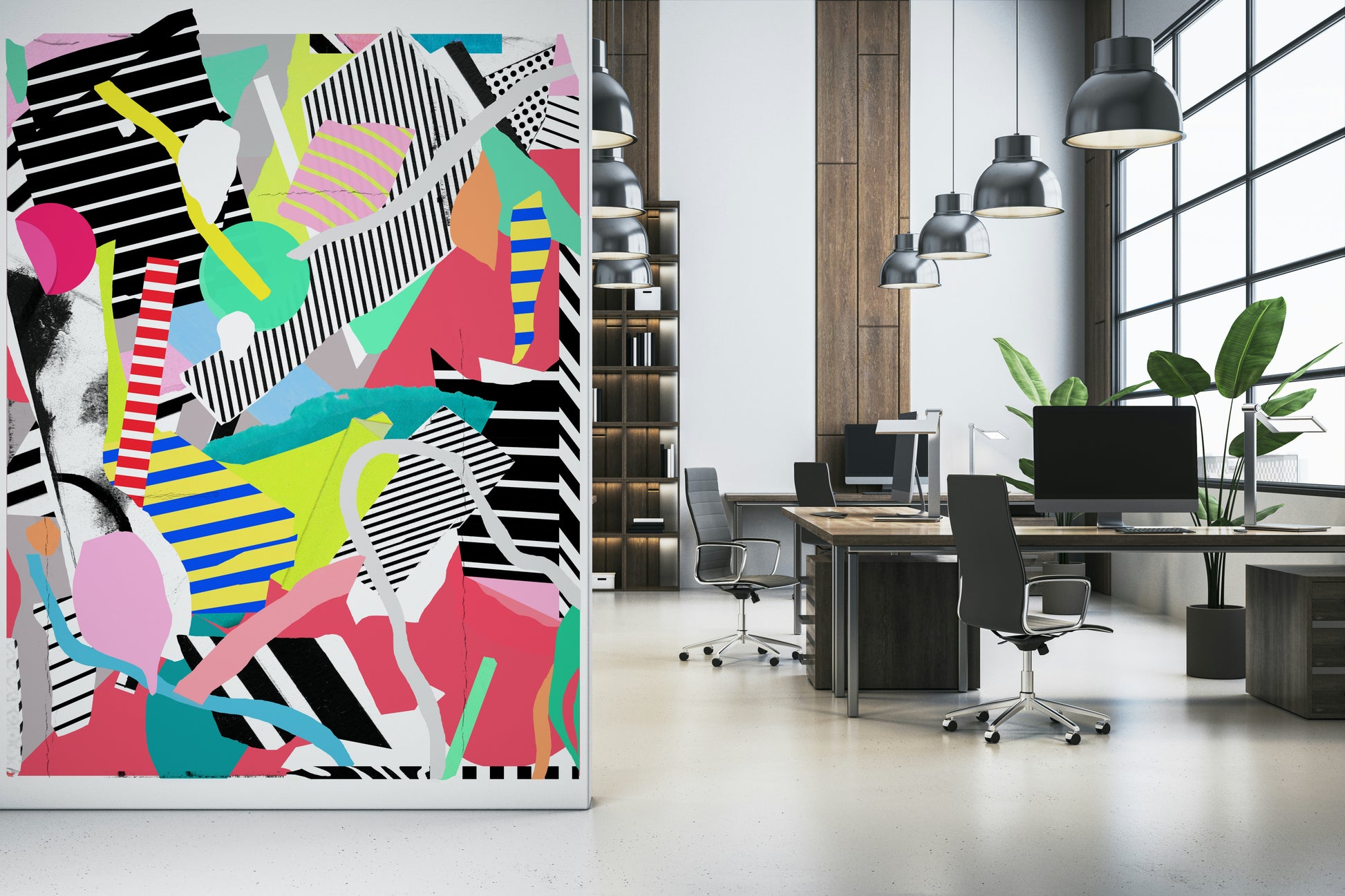A classic abstract design wallpaper for walls.