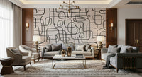 A serene subtle pattern wall mural for your decor.