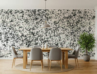 An artistic chaotic form mural for home decor.