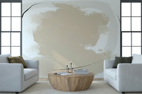 A beautiful modern art wall mural of abstract forms.