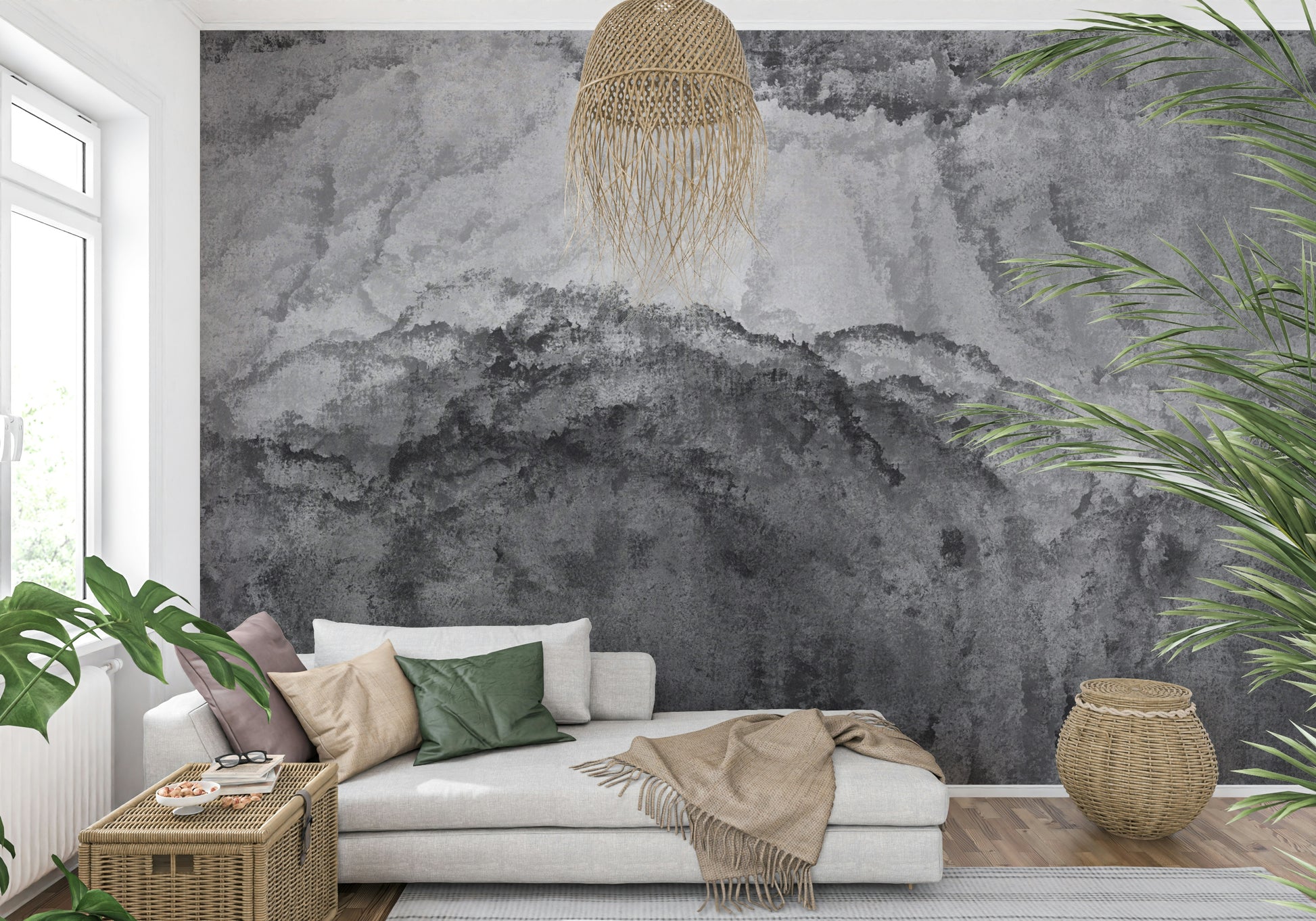 A serene abstract texture wall mural for your decor.