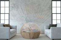 A serene abstract stone texture wall mural for opulent decor.