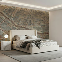 A peaceful natural texture mural on decorative wallpaper.