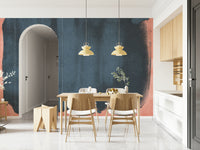 A graceful subtle pattern wall mural in cool, tranquil tones.