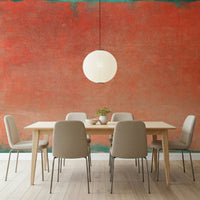 A calming modern design wallpaper mural that defines a space.